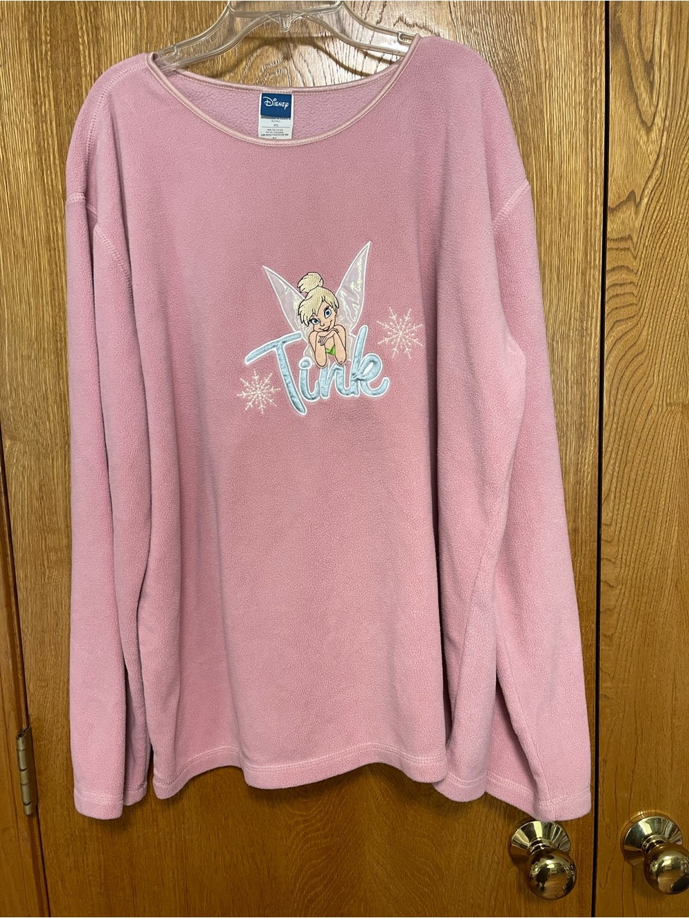 Disney Pink Tinker Bell Fleece Pullover Sweater